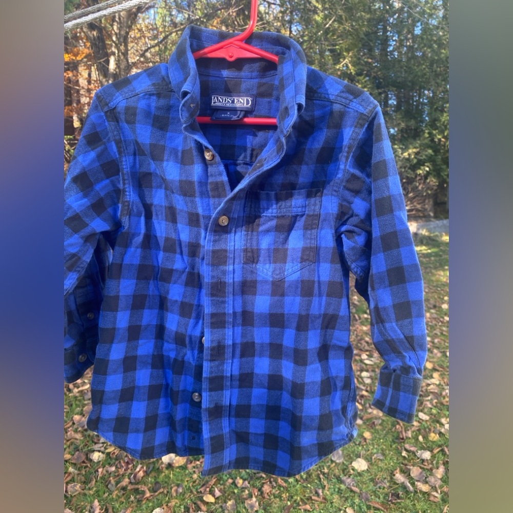 Lands' End Child’s Flannel Shirt